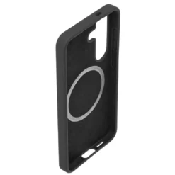 Linocell Rubber Case for Galaxy S25 Svart