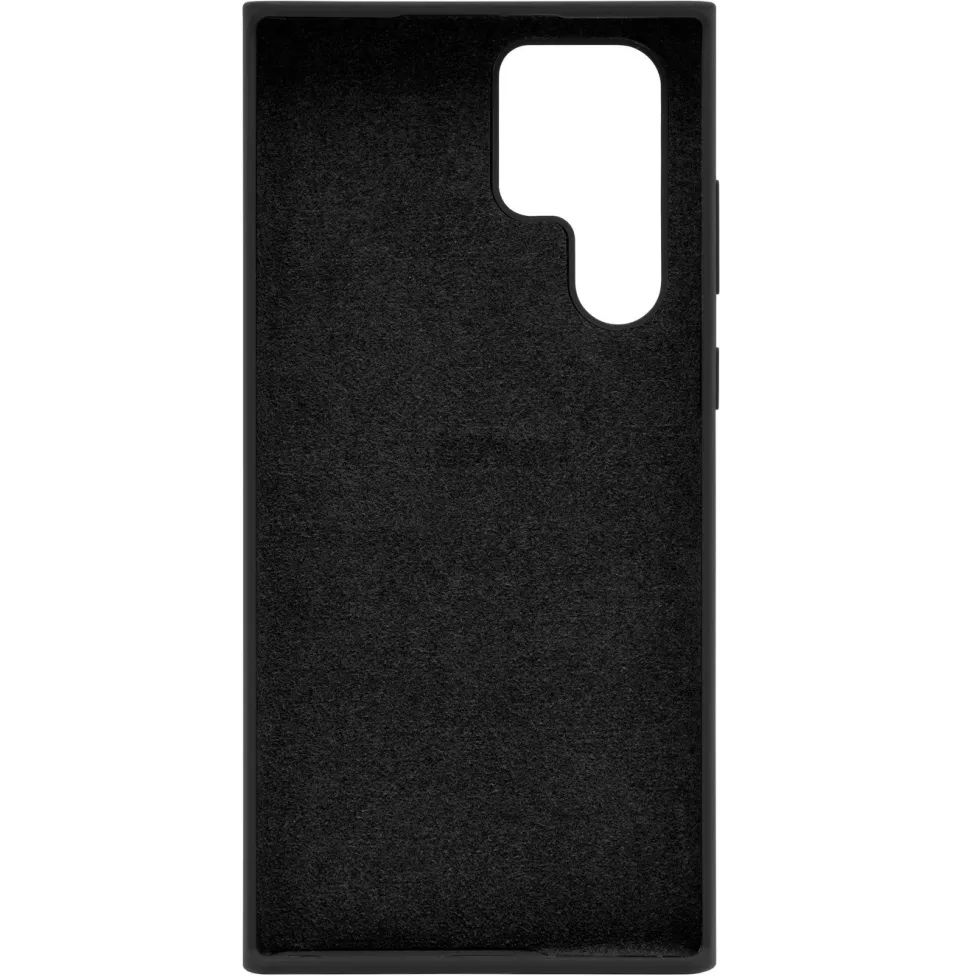 Linocell Rubber Case for Galaxy S22 Ultra Svart