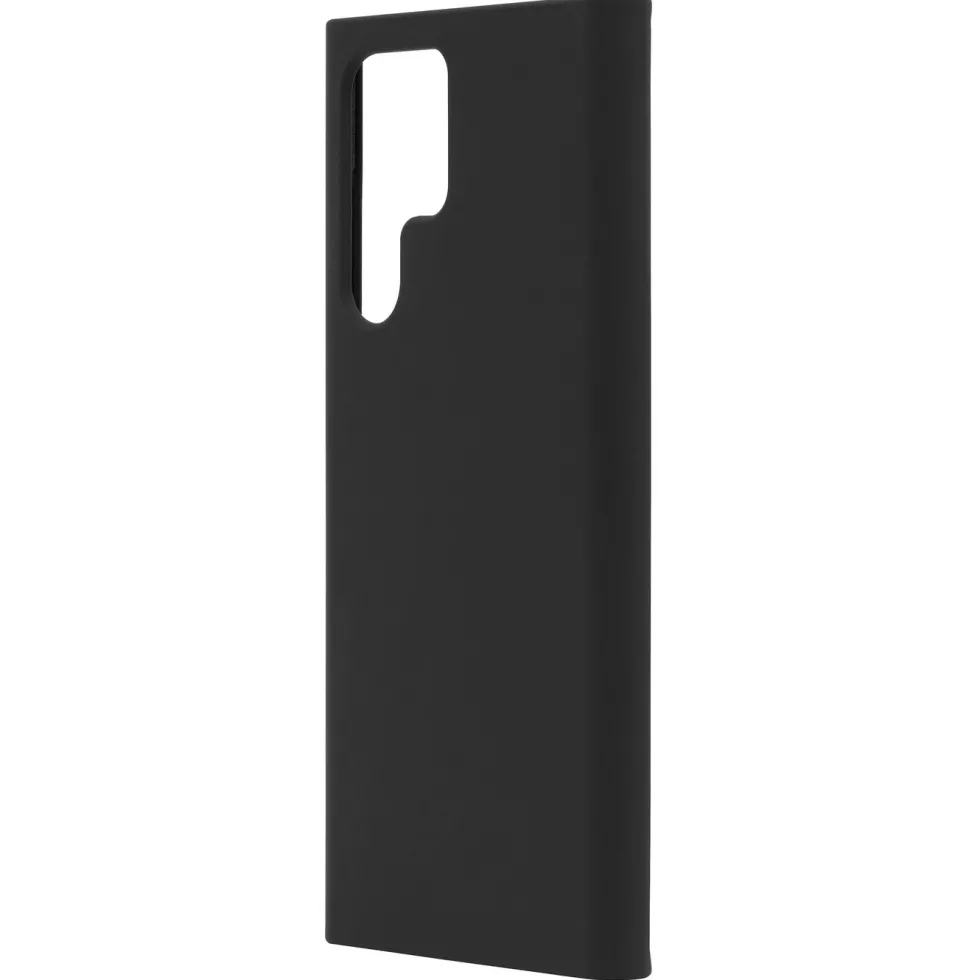 Linocell Rubber Case for Galaxy S22 Ultra Svart