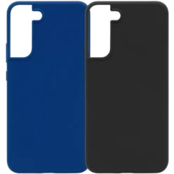Linocell Rubber Case for Galaxy S22 Plus Blå