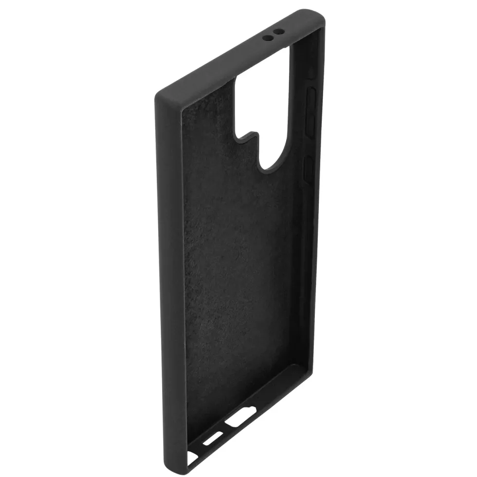 Linocell Rubber Case for Galaxy S24 Ultra - Svart