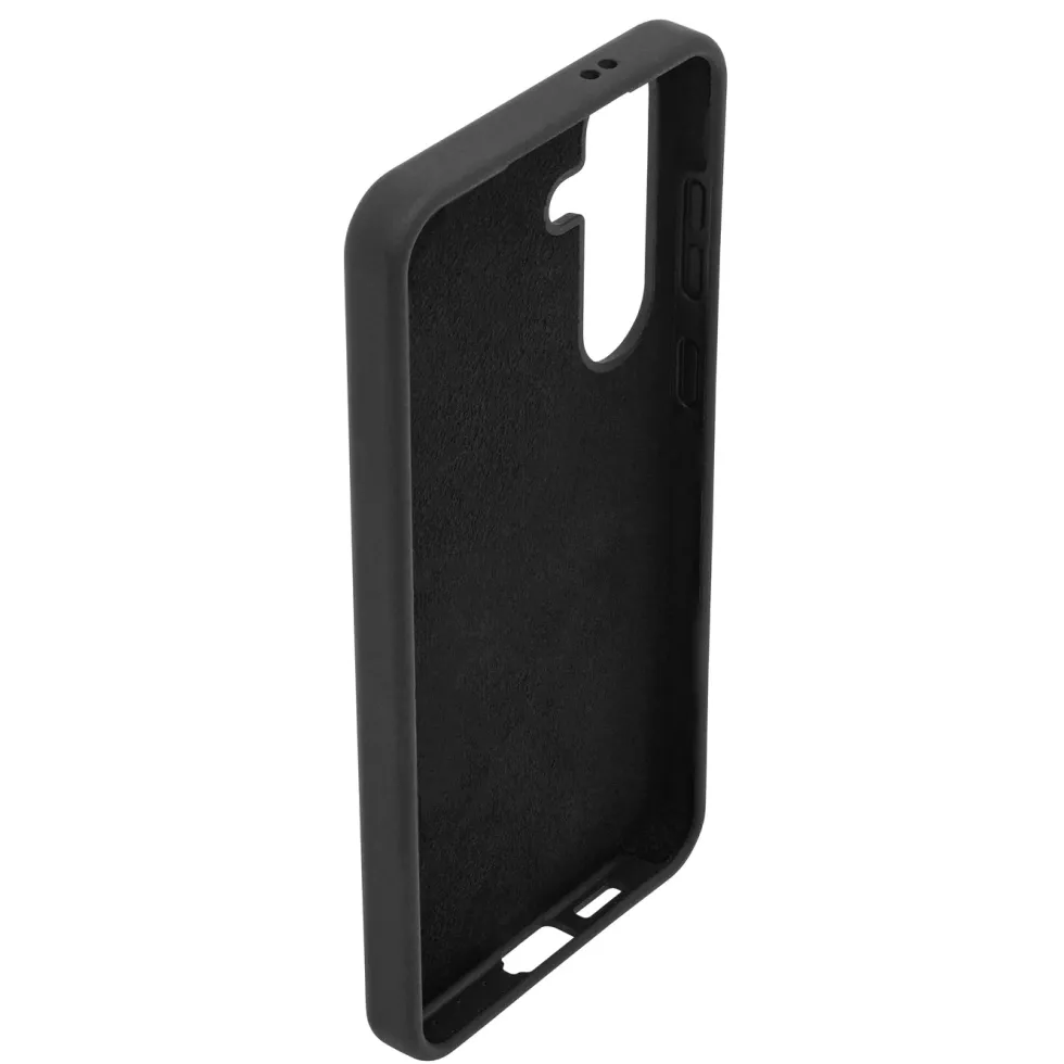 Linocell Rubber Case for Galaxy S24 Plus - Svart