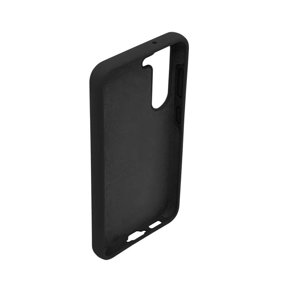 Linocell Rubber Case for Galaxy S23 Svart