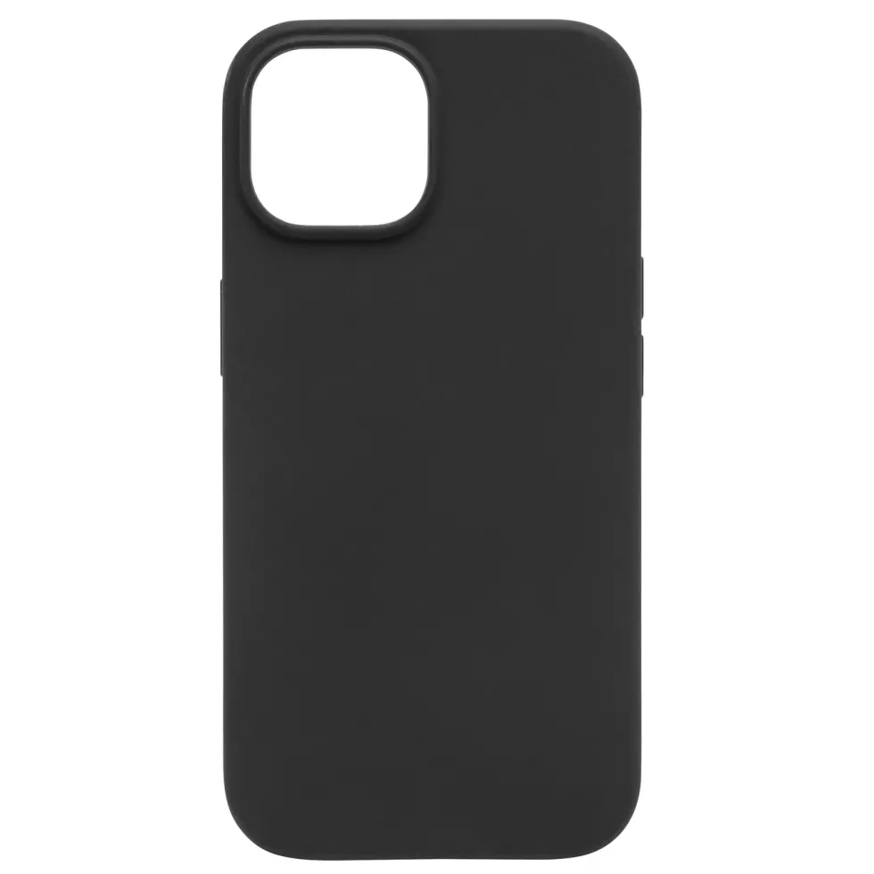 Linocell Rubber case for iPhone 15 Svart