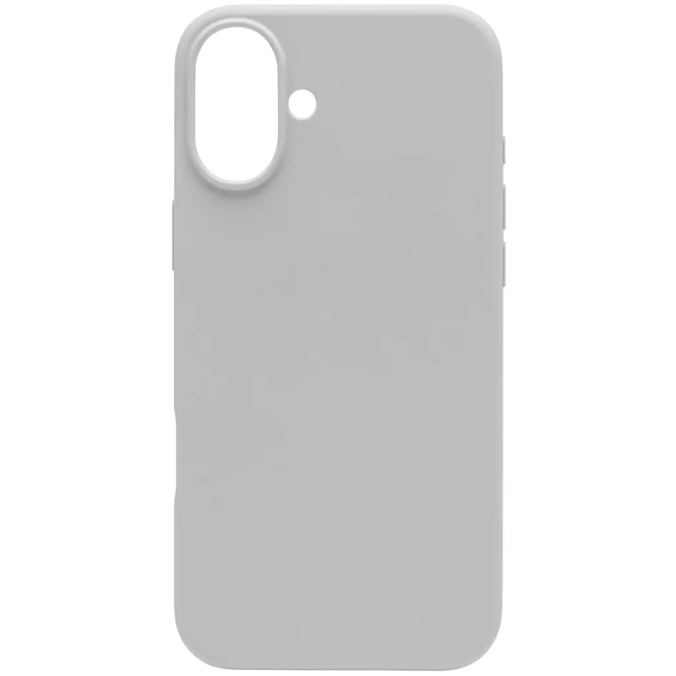 Linocell Rubber case for iPhone 16 Plus Grå