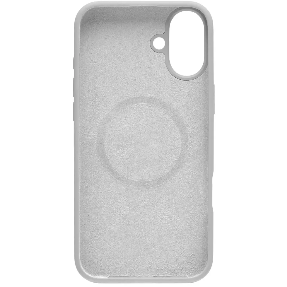 Linocell Rubber case for iPhone 16 Plus Grå