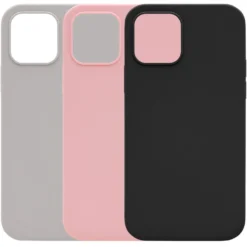 Linocell Rubber Case iPhone 12 og 12 Pro Svart