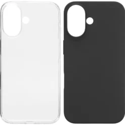 Linocell Second skin for iPhone 16 Gjennomsiktig