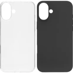 Linocell Second skin for iPhone 16 Plus Svart