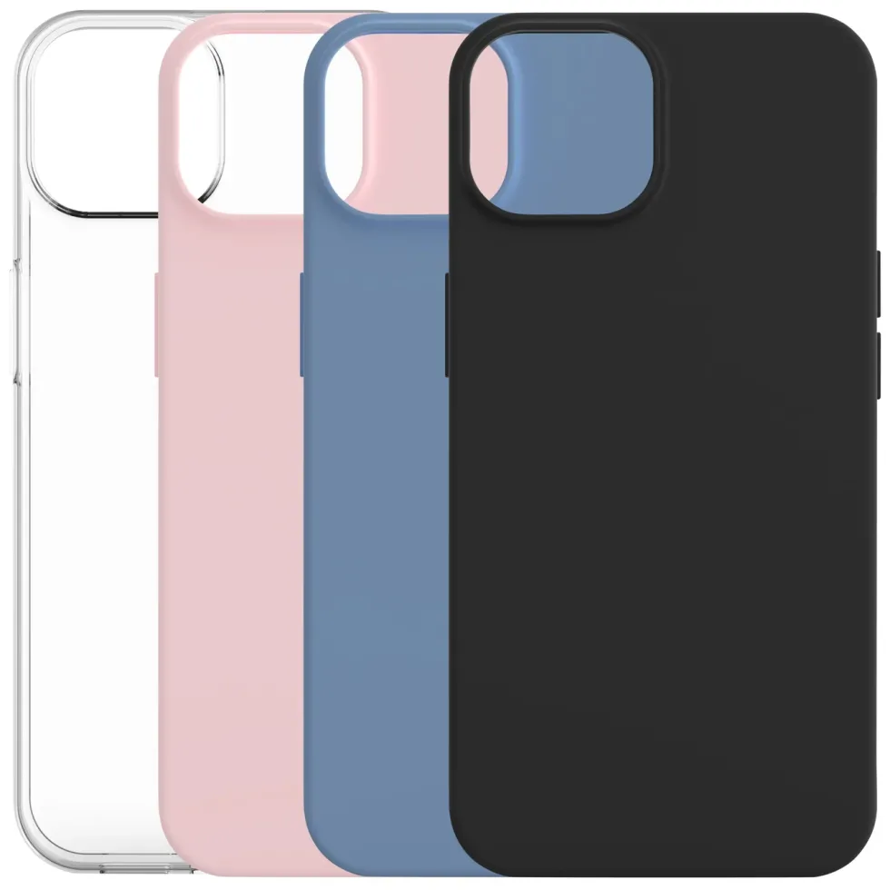 Linocell Second skin for iPhone 13, 14, 16e og 17e Gjennomsiktig