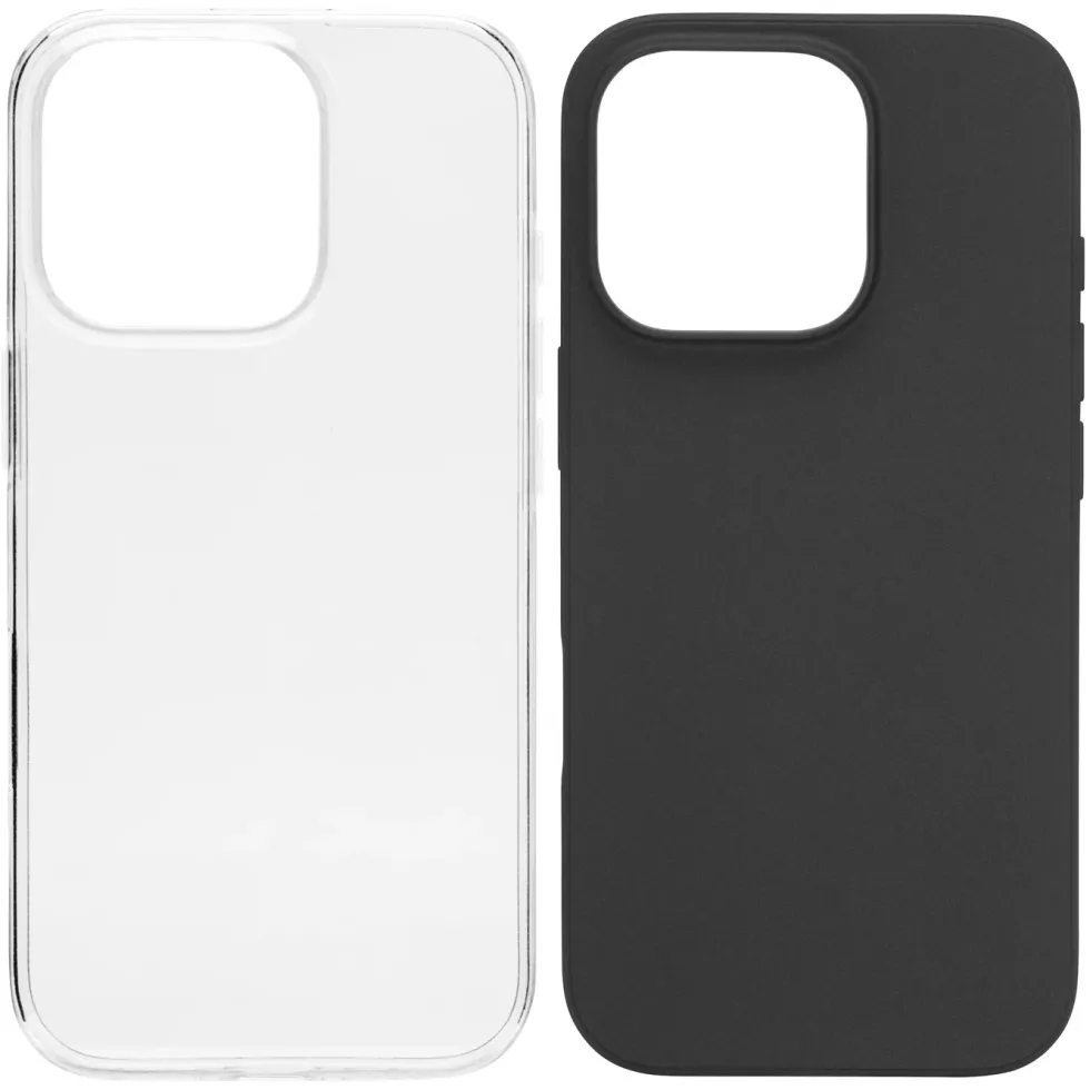 Linocell Second skin for iPhone 16 Pro Svart