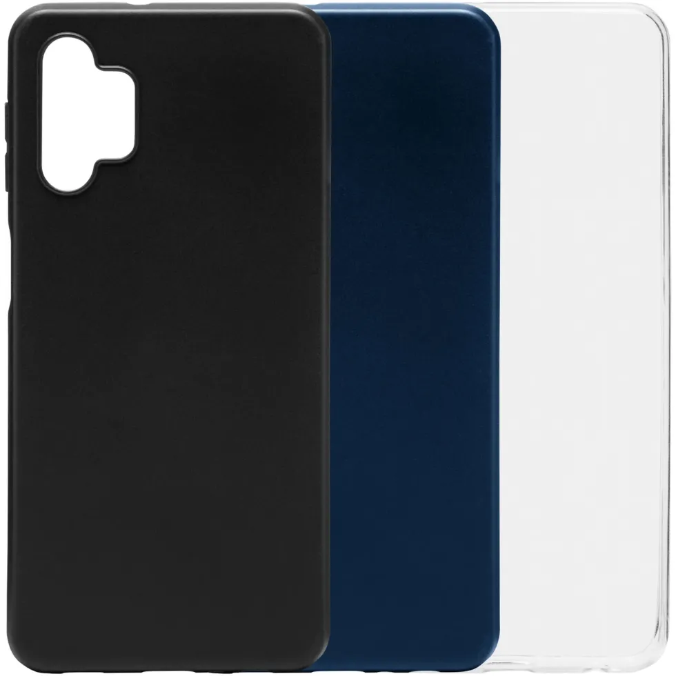 Linocell Second skin Mobildeksel for Galaxy A32 5G Blå