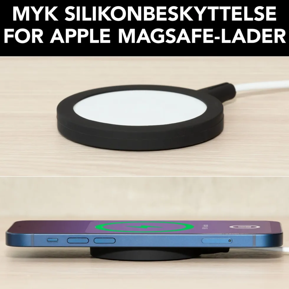 Linocell Silikonbeskyttelse for Magsafe-lader Svart