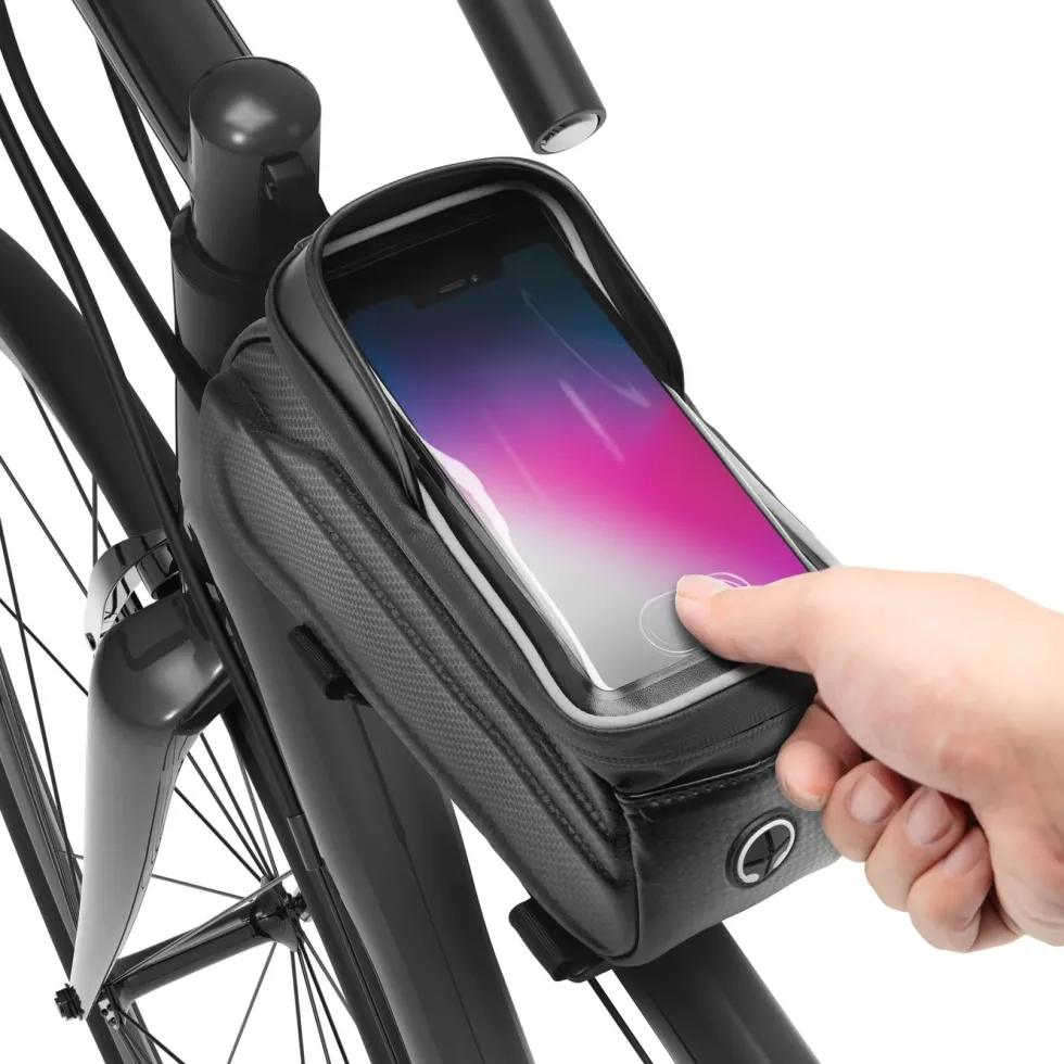 Linocell Sykkelveske med mobillomme - for rammen