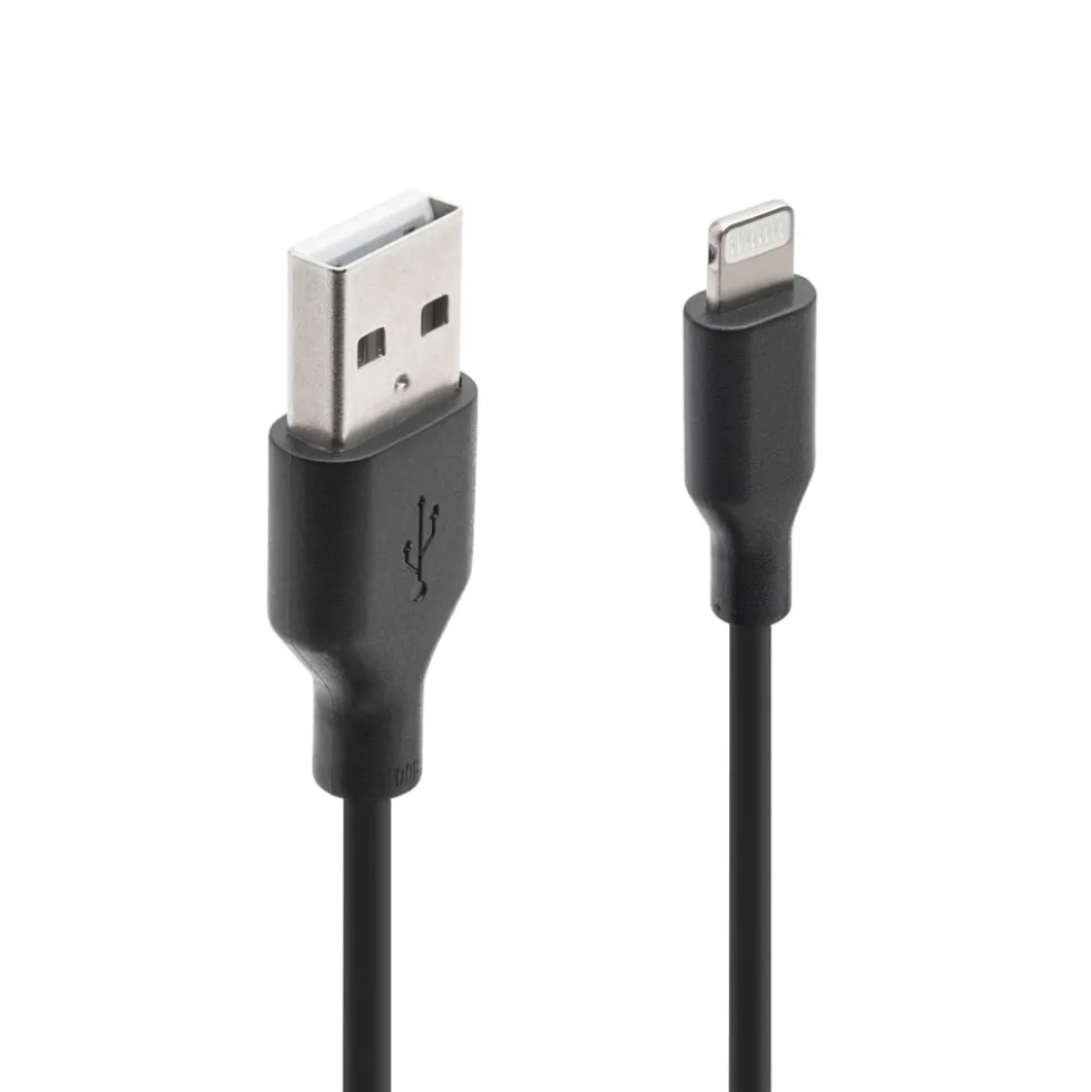 Linocell USB-A til Lightning-kabel Svart 1 m
