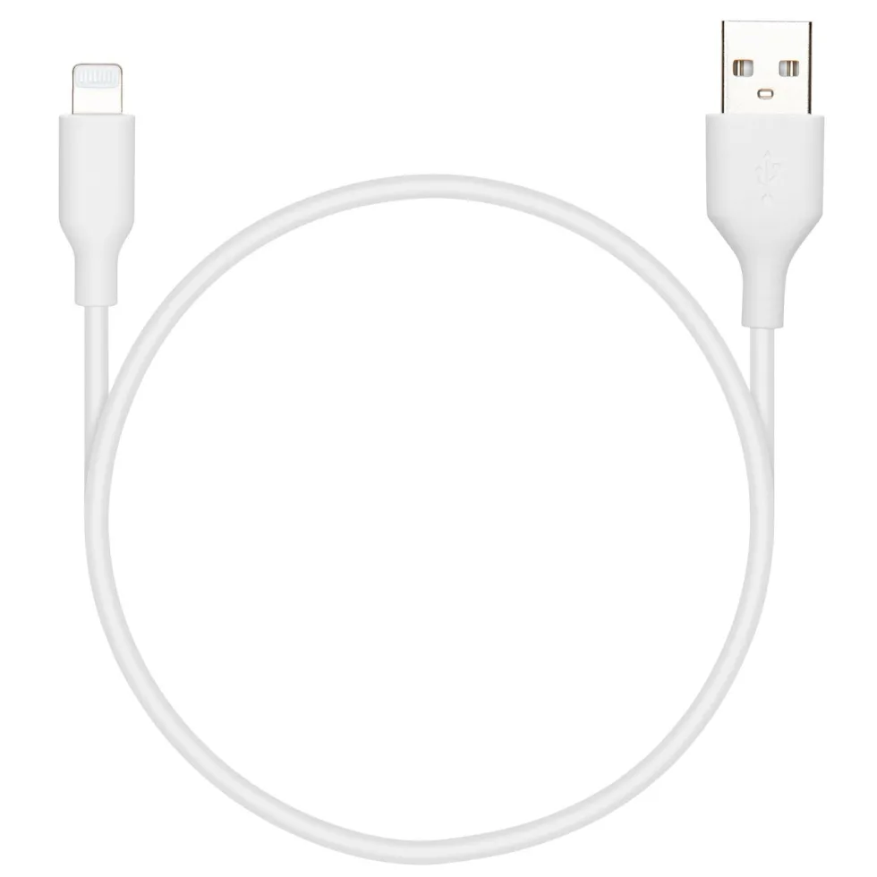 Linocell USB-A til Lightning-kabel Hvit 0,5 m