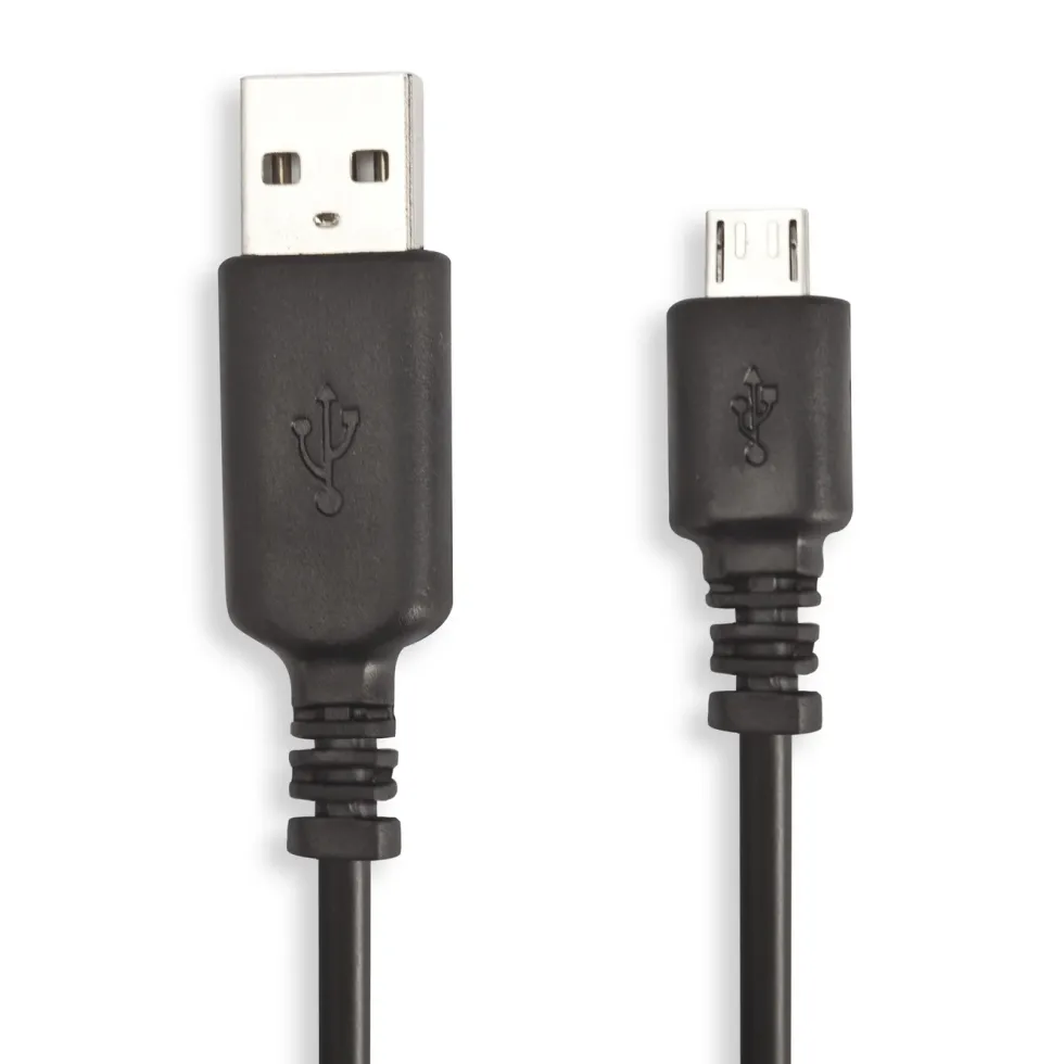 Linocell USB-A til Micro-USB-kabel Svart 2 m