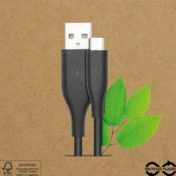Linocell USB-A til Micro-USB-kabel av gjenvunnet plast