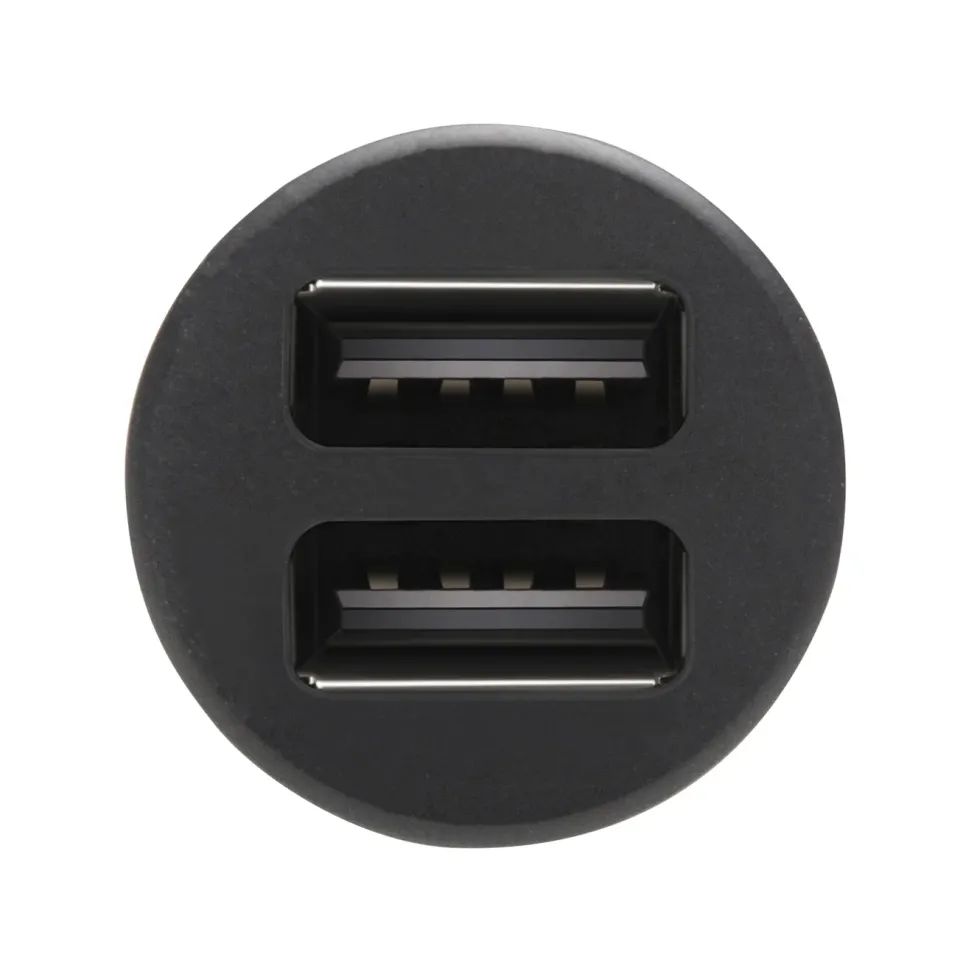 Linocell USB-billader med to USB-porter 4,8 A Svart
