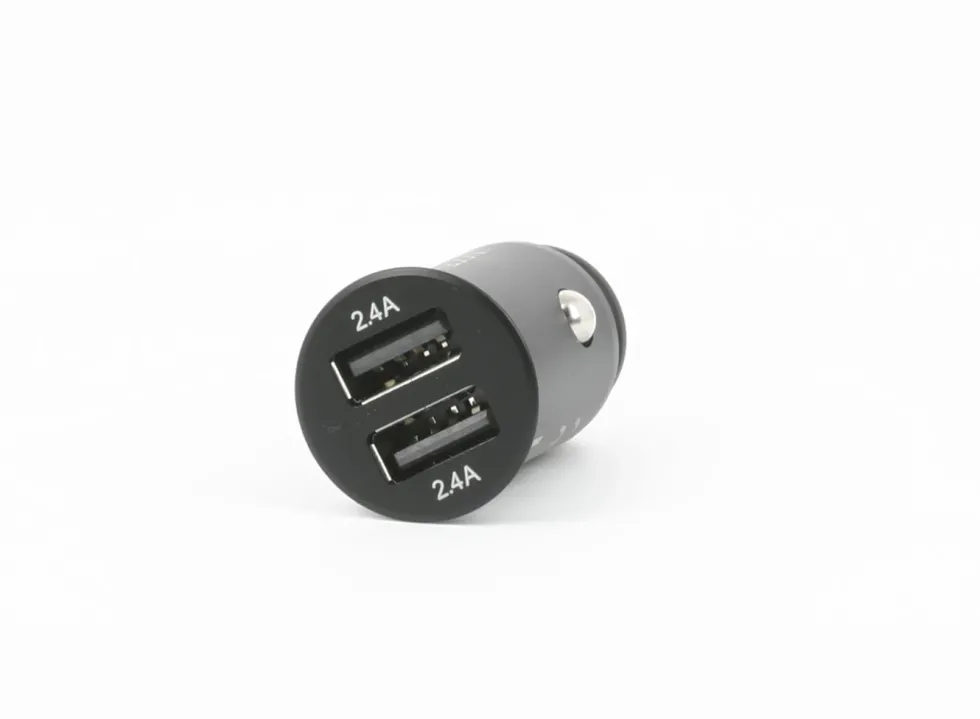 Linocell USB-billader med to USB-porter 4,8 A Svart