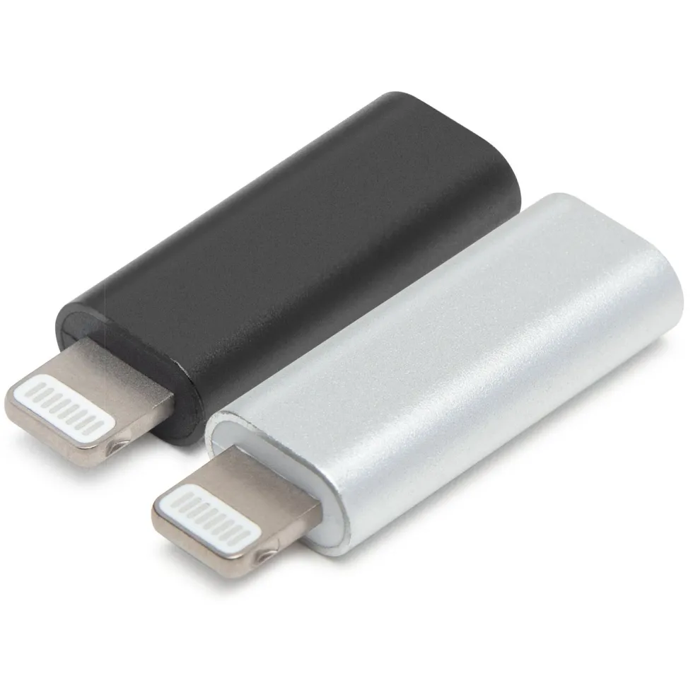 Linocell USB-C til Lightning-adapter Svart