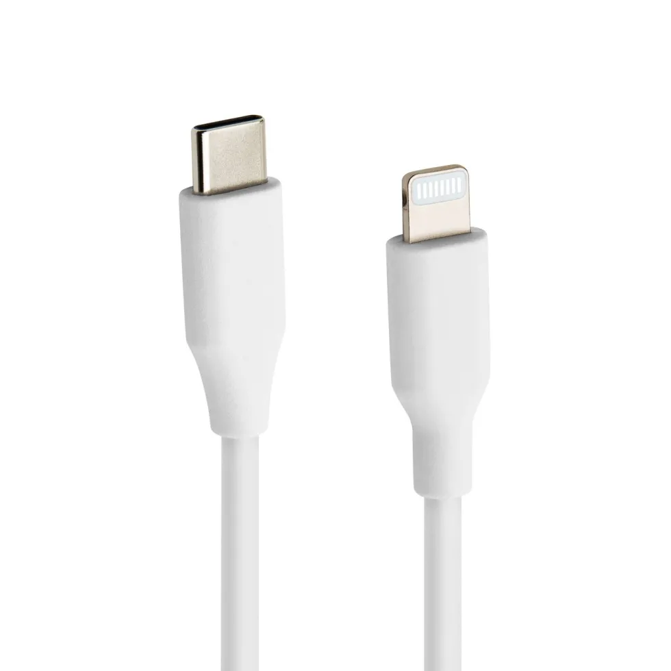 Linocell USB-C til Lightning-kabel Hvit 2 m