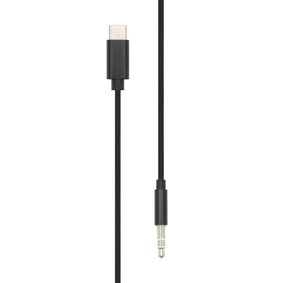 Linocell USB-C til 3,5 mm-kabel 1 m - Svart