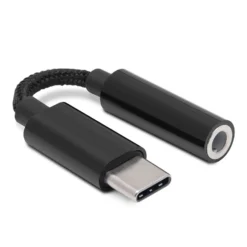Linocell USB-C til 3,5 mm Svart