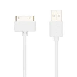 Linocell USB-kabel for iPhone 30-pinners Hvit 1 m