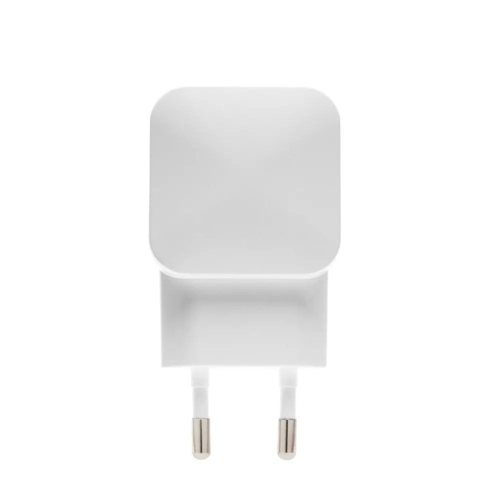Linocell USB-lader med Micro-USB-kabel 2,4 A Hvit