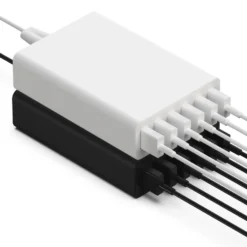 Linocell USB-ladestasjon med 6 porter Svart