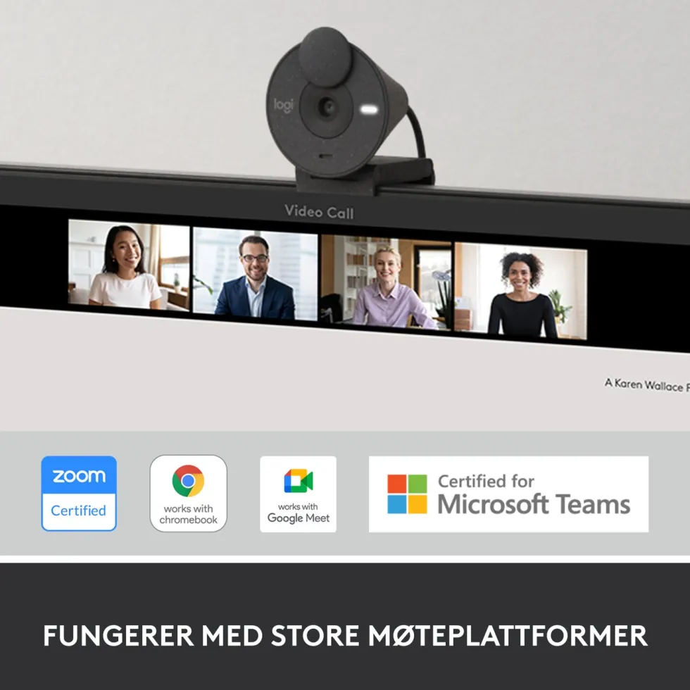 Logitech Brio 300 Webkamera med USB-C