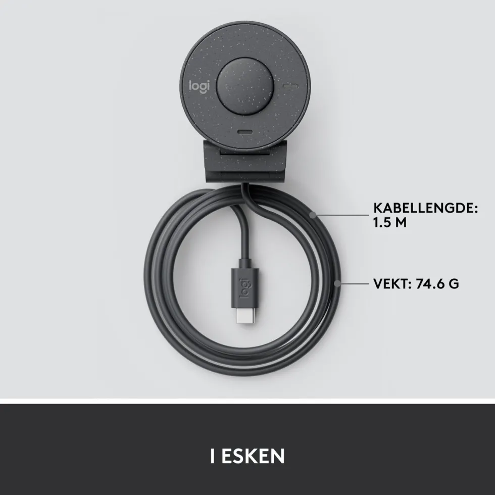 Logitech Brio 300 Webkamera med USB-C