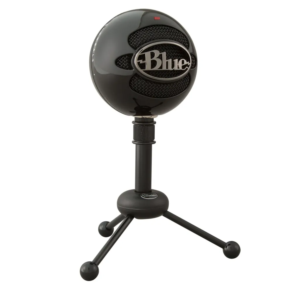 Logitech C Blue Snowball USB-stereomikrofon Svart