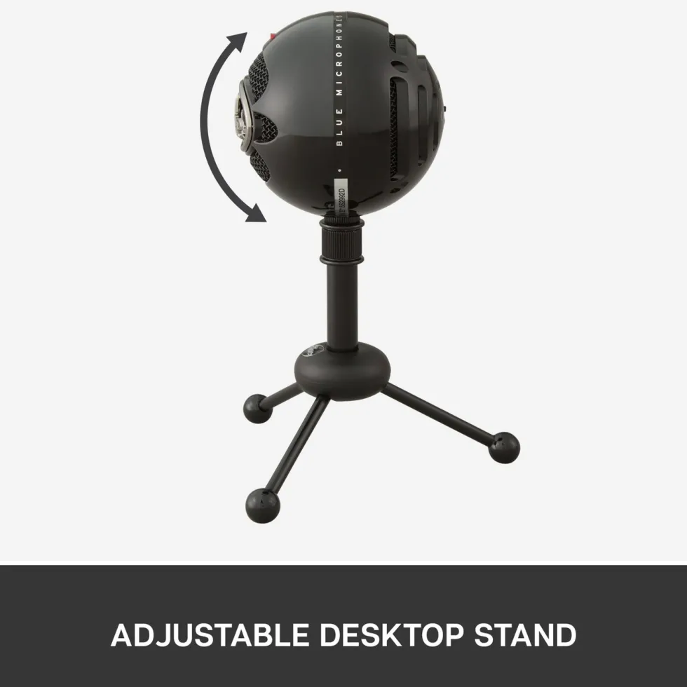 Logitech C Blue Snowball USB-stereomikrofon Svart