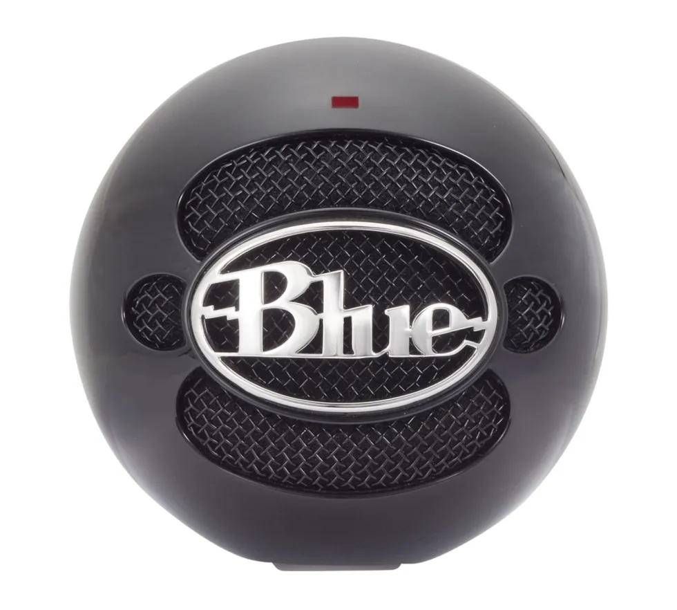 Logitech C Blue Snowball USB-stereomikrofon Svart