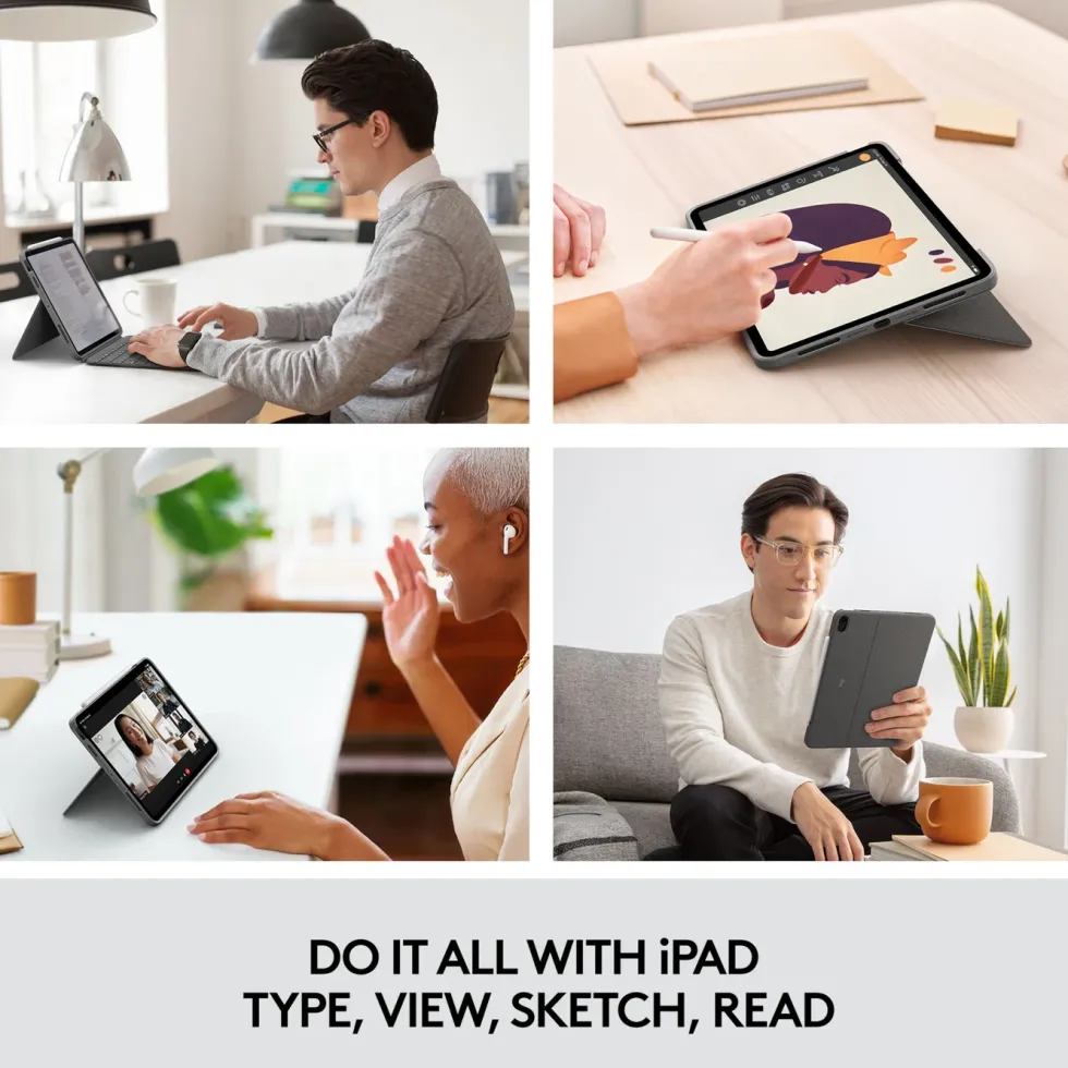 Logitech Combo Touch Tastatur for iPad Air (4.-5. gen)