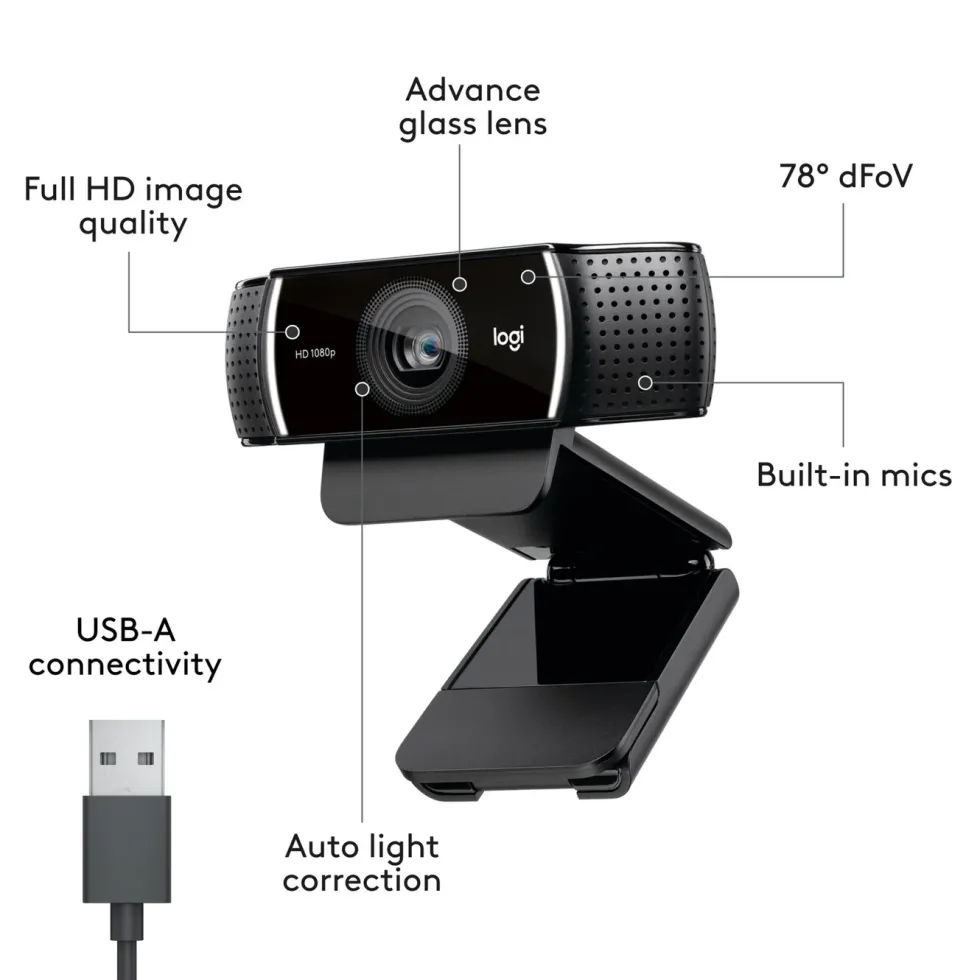 Logitech C922 Pro Stream Webkamera