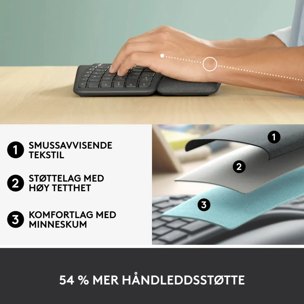 Logitech Ergo K860 Ergonomisk tastatur