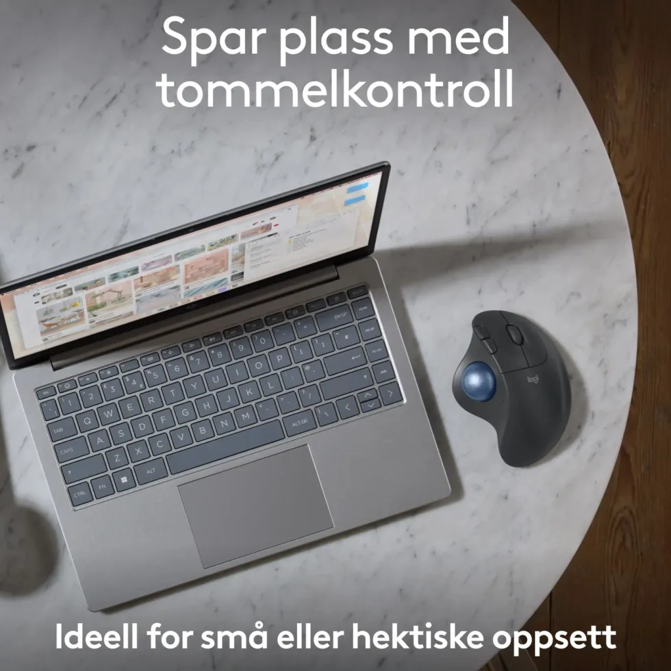 Logitech Ergo M575S Trådløs mus med styrekule