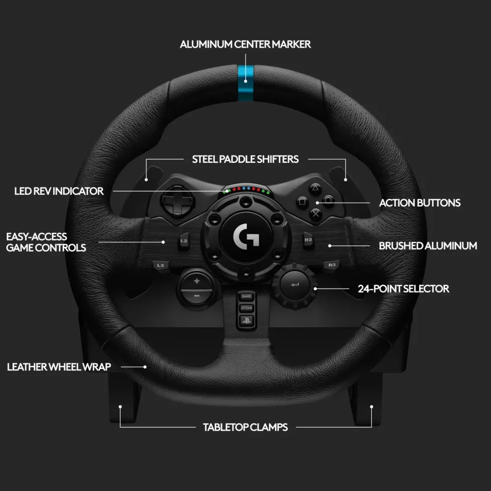 Logitech G 923 Driving Force Ratt for Playstation og PC