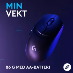 Logitech G G309 Lightspeed Trådløs datamus Svart