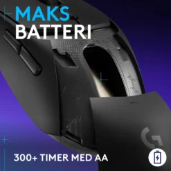 Logitech G G309 Lightspeed Trådløs datamus Svart