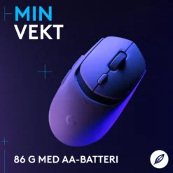 Logitech G G309 Lightspeed Trådløs datamus Hvit