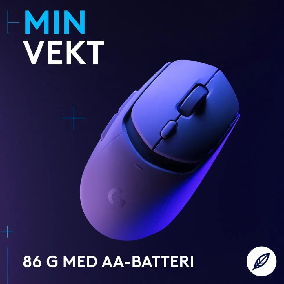 Logitech G G309 Lightspeed Trådløs datamus Hvit