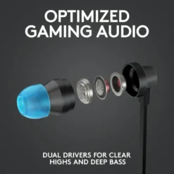 Logitech G 333 In-ear-gaminghodetelefoner Svart