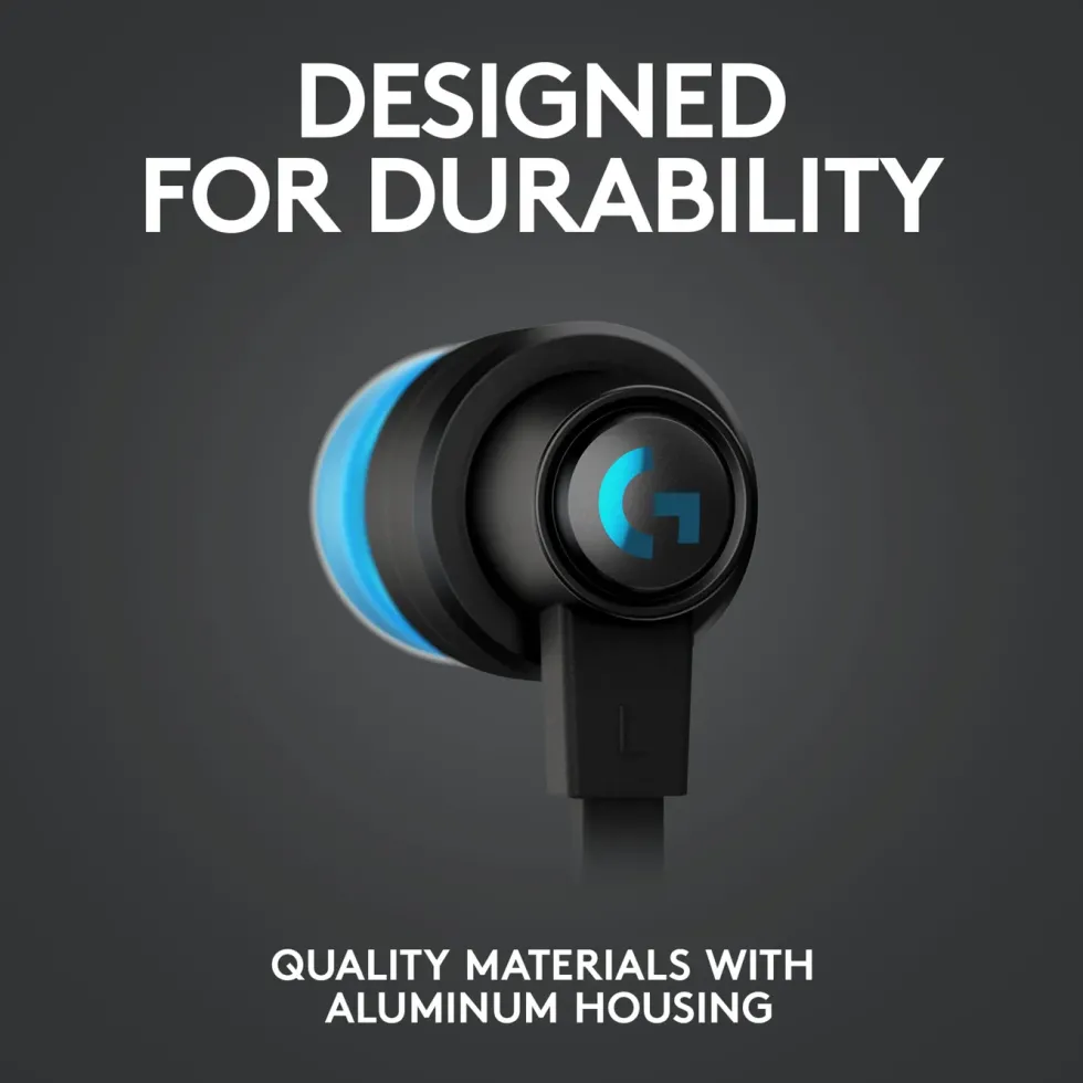 Logitech G 333 In-ear-gaminghodetelefoner Svart