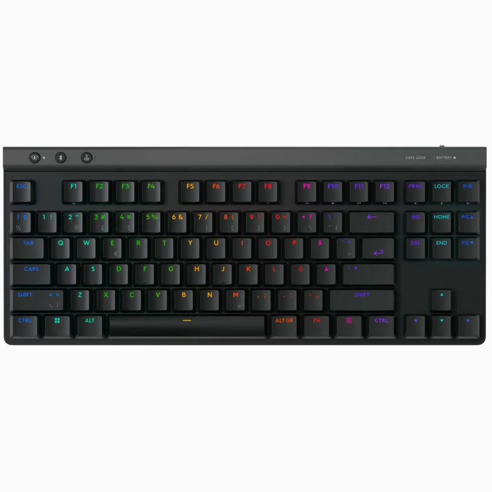 Logitech G515 Lightspeed TKL Trådløst gamingtastatur Tactile Svart