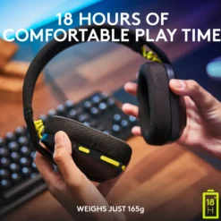 Logitech G 435 Lightspeed Trådløst gamingheadset Svart & Neongul