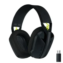 Logitech G 435 Lightspeed Trådløst gamingheadset Svart & Neongul